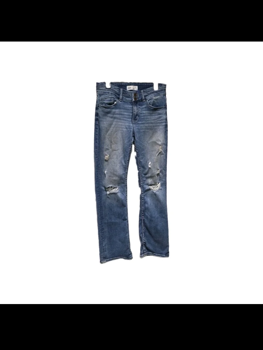 BKE Payton Straight Leg Distressed Jeans
